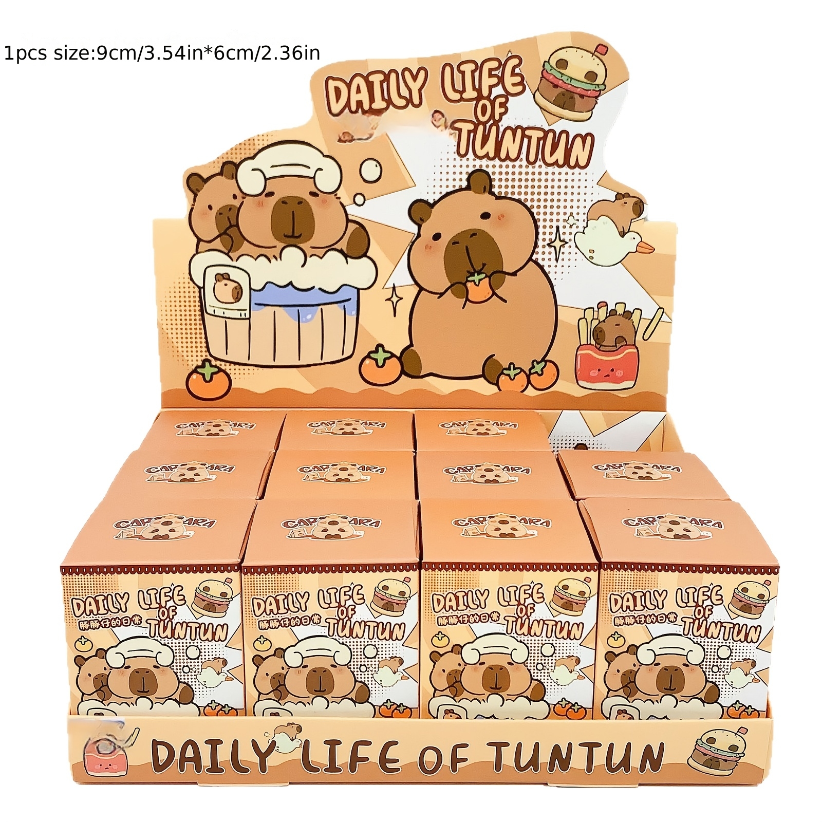 Søt Capybara Samlefigur – Beroligende Mini Figur for Dekor og Glede