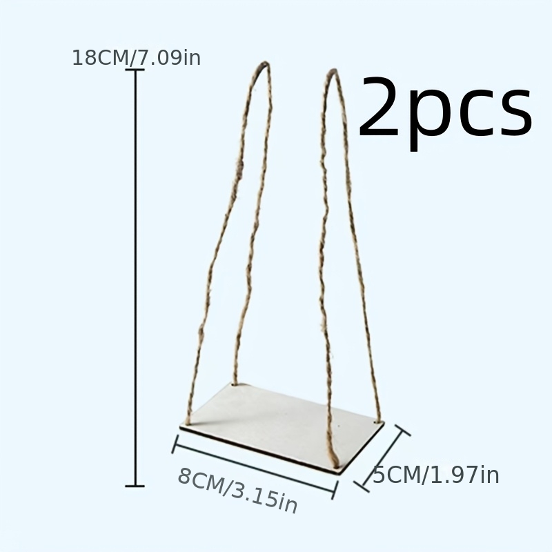 The 2pcs Dollhouse Swing Is Perfect For Toy Houses And Does Not Electricity