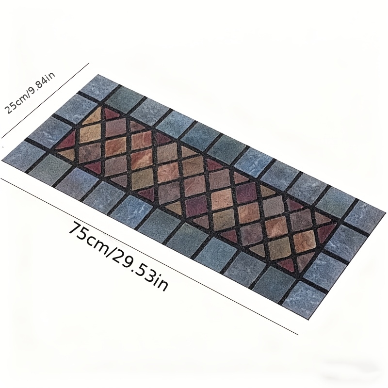 TEMU 1/2/4pcs, Rubber Narrow Step Floor Mats, Staircase Floor Mats, Foyer Entrance Floor Mats, Indoor And Outdoor Floor Mats, Garage Or Courtyard