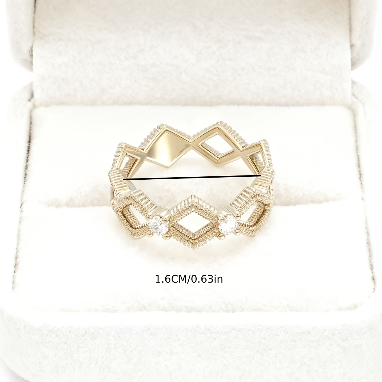 Women's Lace Series Shaped Ring, Minimalist Design