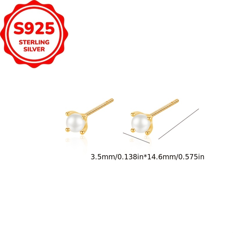 Women's Elegant Minimalist Round Ball Stud Earrings