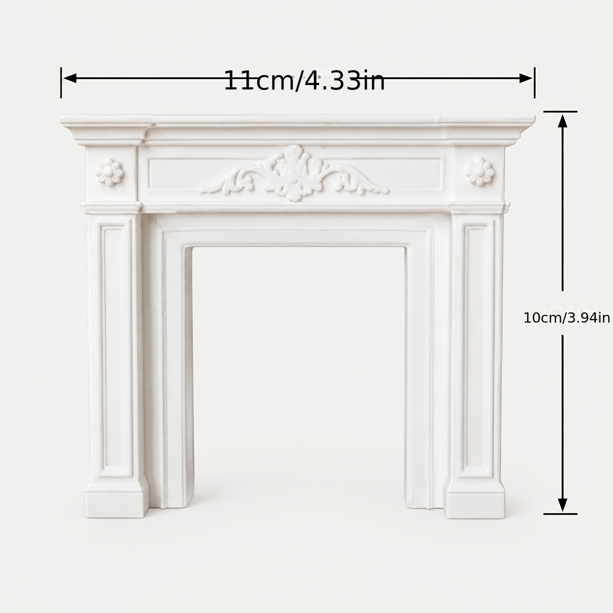 TEMU 1pc European-style Fireplace Shaped Dollhouse Furniture, Miniature Room Decor Model House Scene Ornament