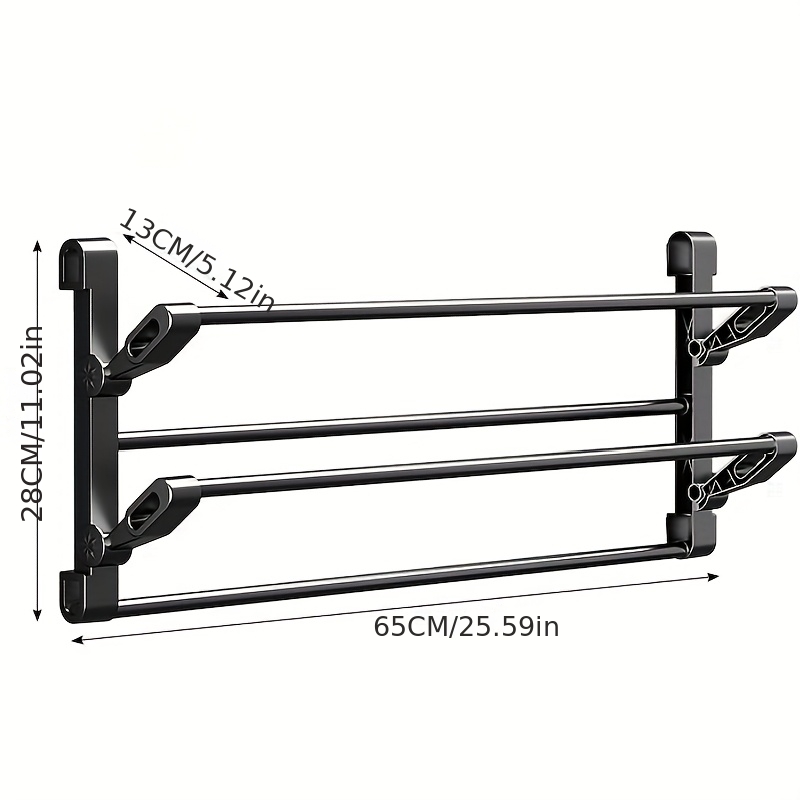 TEMU Foldable Shoe Rack, Multi Tier Heavy Duty Non Slip, For Home Narrow Space Behind The Door Storage, Ventilated Easy Clean, Snap , Carbon Steel &