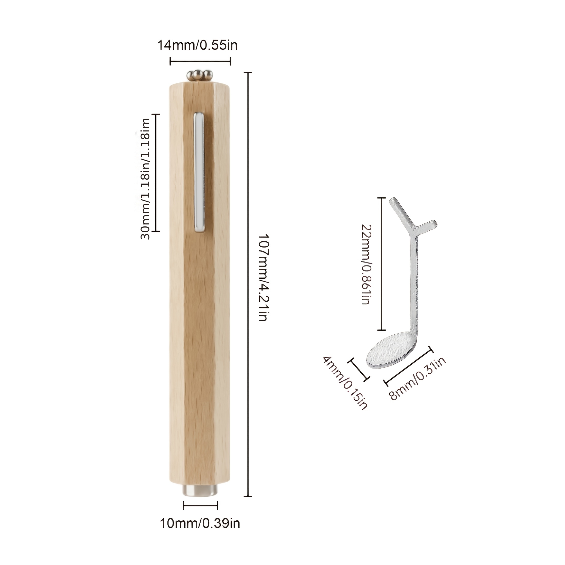 3-in- Wood Cat Tool With Heart, Multi-functional Gel Polish Nail Art Tool, Suitable For Home And Salon Nail Care
