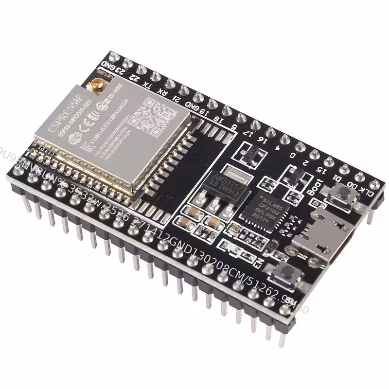 מיקרו usb esp32 esp32 לוח פיתוח בעוצמת חשמל נמוכה במיוחד -32u מודול לוגיקה משולב 38 cp2012 מיקרו usb wf+bt מעבד דו-ליבתי מודול spi i2c i2s הרחבה ליישומים שונים פרטי מוצר 0