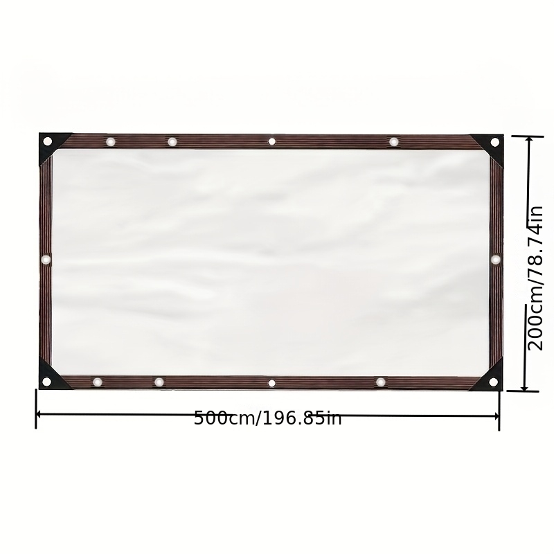 Image of Thickened 9 Mil Tarpaulin, Universal For , Rainproof And Snowproof, With A Convenient Lanyard, Golden Metal Eyelets For Easy Fixing, Protects Patio Furniture, Swings, And Bbq Grills From , Cover Does