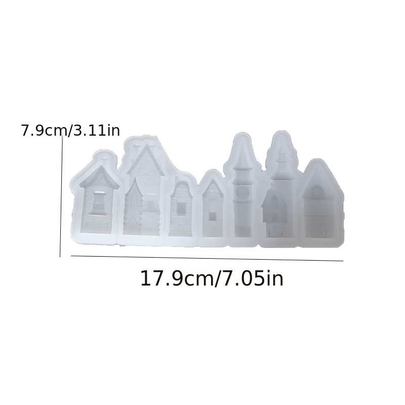 Image of Resin Silicone Mold - 7pcs Retro Small Candle Clay Mold, Used For Miniature Decorations, Ornaments, Casting Molds, Holiday And Birthday Gifts, Handicrafts, Silicone Mold.