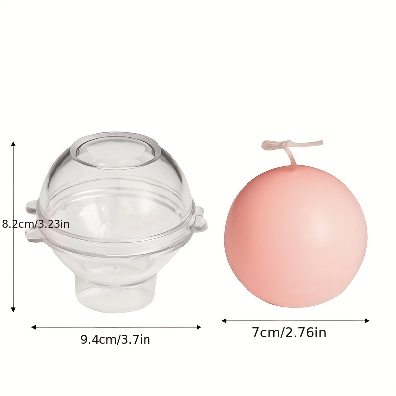 TEMU Stampo per Candele Sfera Pianeta Fai da Te, Stampo per Candele Aromaterapia, Stampo per Candele a Sfera