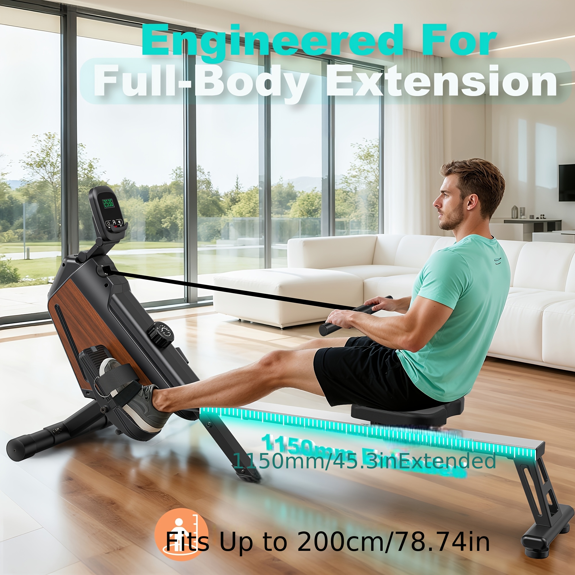 1 VOWVIT Opvouwbare Roeimachine voor Thuis