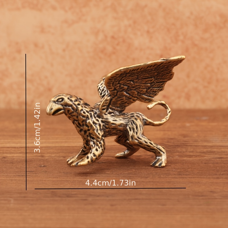 TEMU Dragon Combination Ornament | Domineering Dinosaur Small Brass Ornament For Living Room, Theme For Halloween Thanksgiving Christmas Decorations