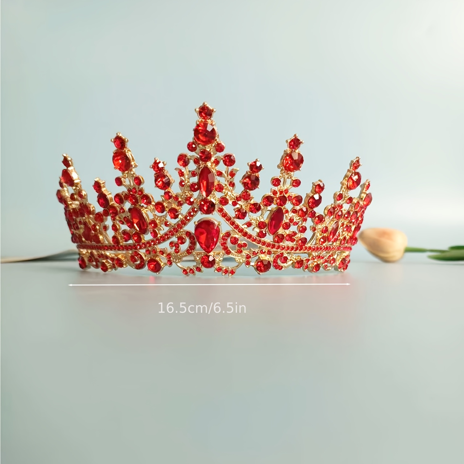 Couronne de fleurs rouges et noires, diadème, bijoux de cheveux pour femmes, accessoires gothiques pour cheveux de mariage, ornements de tête de princesse reine  36