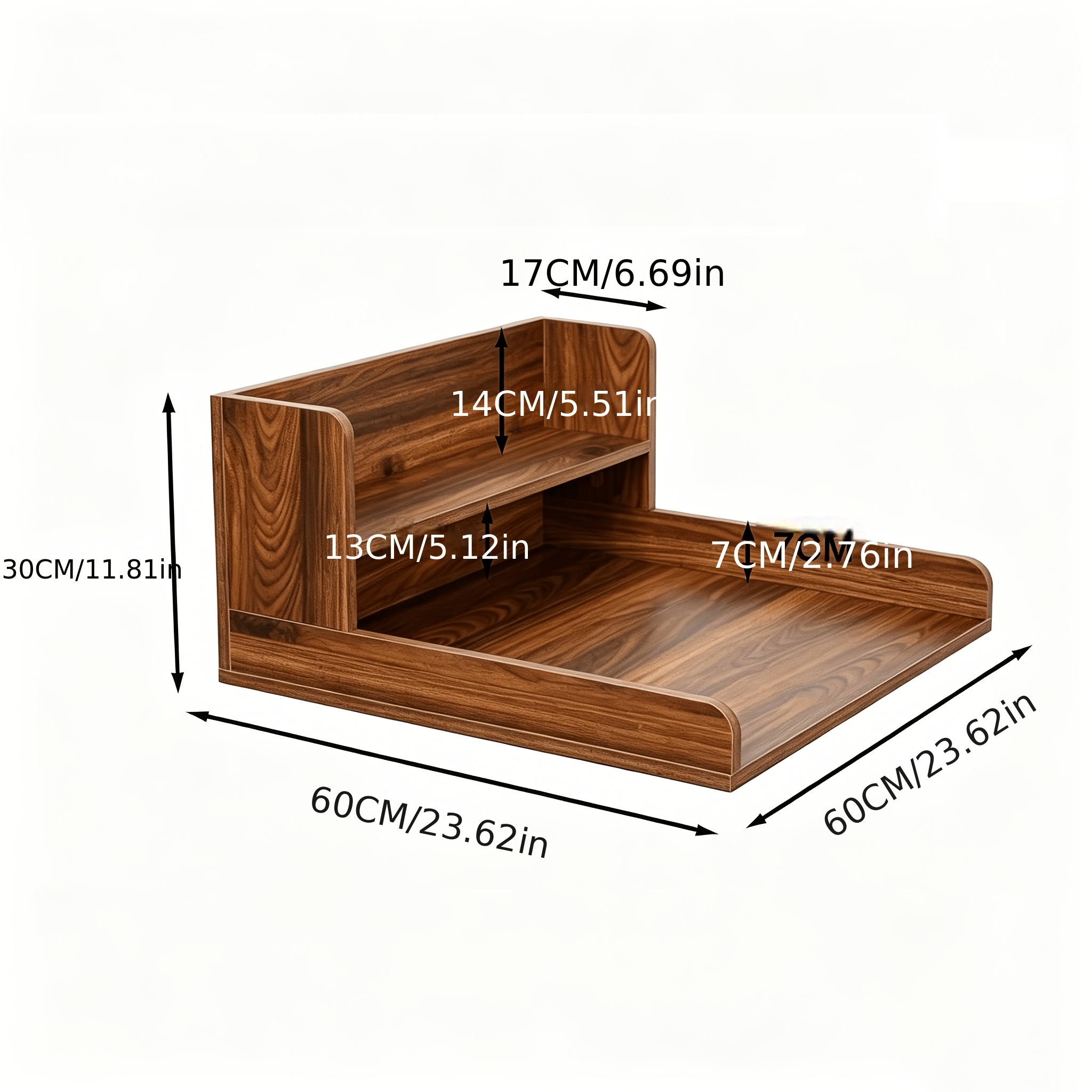 Countertop for Washing Machine and Dryer, 2-Tier Washer-Dryer Countertop, Wooden Laundry Countertop for Washing Machine and Dryer, Washer-Dryer Countertop for Laundry Room Organization, Utility Racks