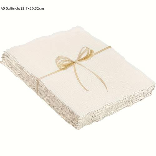 25pcs rough textured handmade paper paper white textured paper for watercolors wedding invitations cards crafts