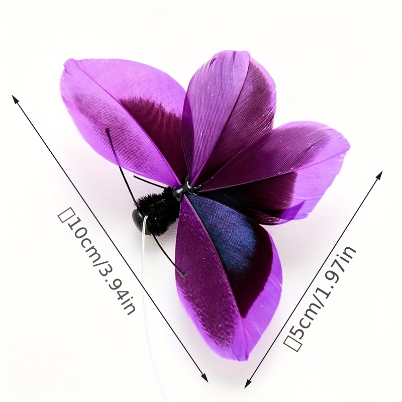 1pc Cat Teaser Wand Replacement Head, Pet Toy, Cat Toy, Simulation Butterfly Cat Teaser Wand Replacement Head