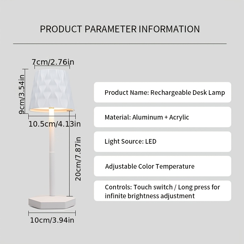 2pcs Modern Minimalist Wave Pattern High Pole Table Lamp, USB Charging