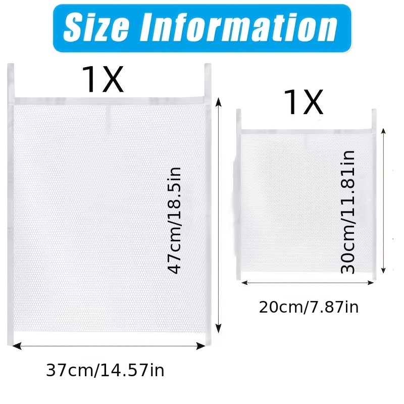 TEMU Large Bathroom Pool Storage Bag, Bathtub Suction Cup Large Capacity Mesh Storage Net, Suitable For Use On Glass And Tiles