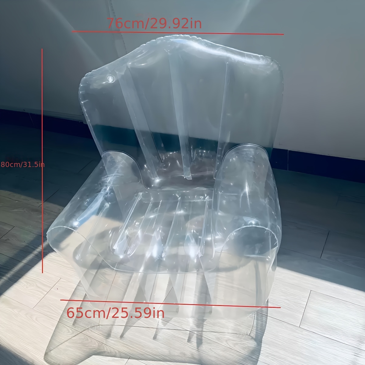 Image of Large Capacity Transparent Sofa Storage Organizer, 39.37 X 35.43 Inches / 100 X 90 Cm, Multipurpose, Pvc, Durable, Easy To Clean, Suitable For Home Goods, Double Zipper Design, Easy To Store