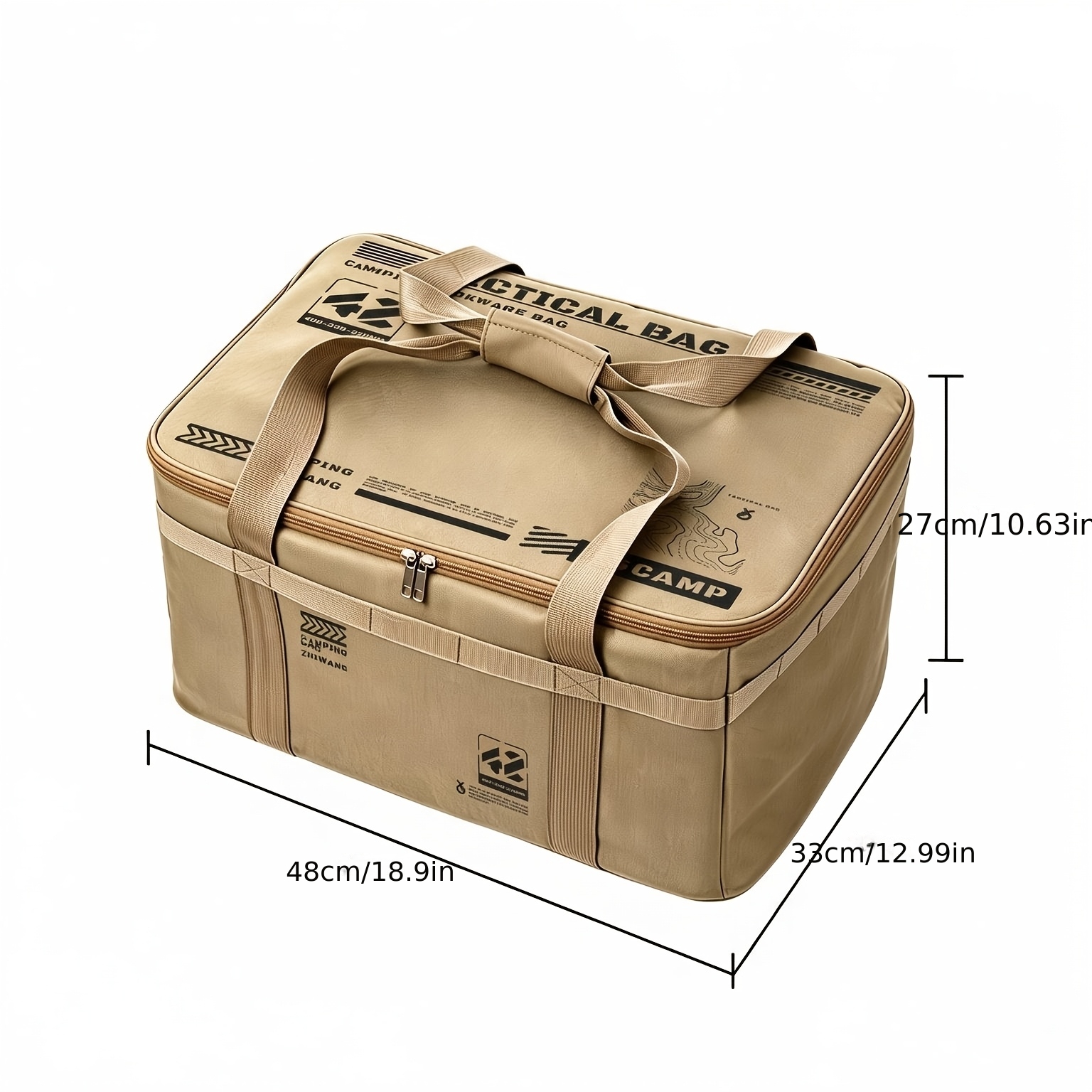 TEMU Borsa da campeggio da esterno 42L, grande capacit�, resistente all'usura, pieghevole, multifunzionale, borsa portaoggetti per attrezzatura da