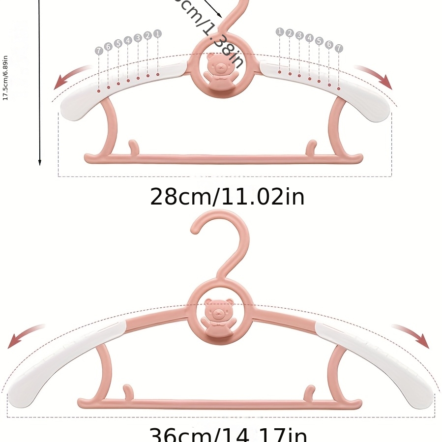 Expandable Adjustable Children's Clothes Hanger Set