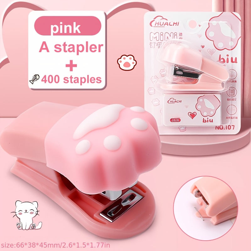 TEMU Cat Paw Mini Stapler
