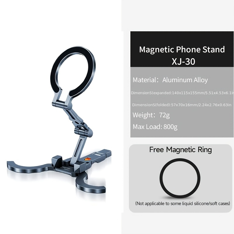 TEMU Cobone Double-sided Magnetic Phone Holder, Ultra-thin And Foldable With 1/4