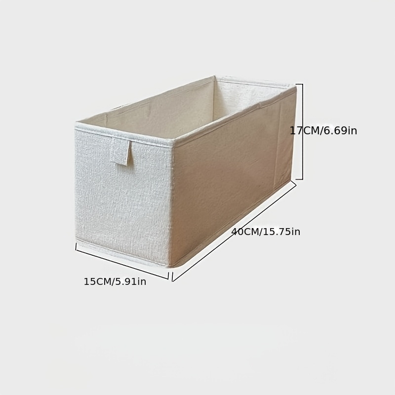 Foldable Fabric Storage Box, Drawer-style For Clothes, Socks, Home Organization And Storage Compartment Box