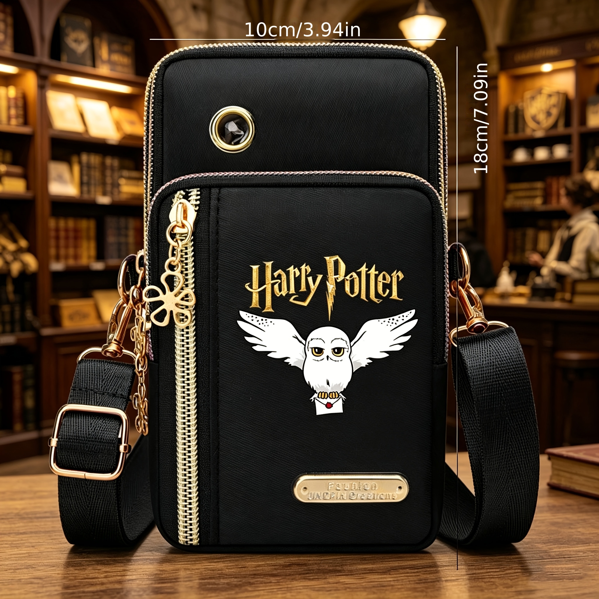 TEMU Authentic Warner . Harry Potter Hedwig Fashion Crossbody Shoulder Bag, Women's Casual Multi-functional Crossbody Bag, Ladies' Portable Messenger