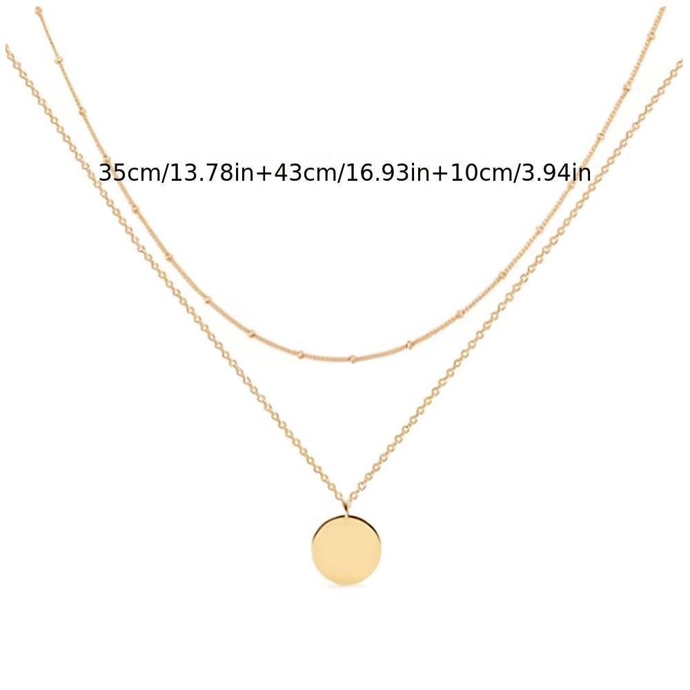 Women's 18K Golden Plated Layered Arrow Bar Necklace — Everyday Elegance