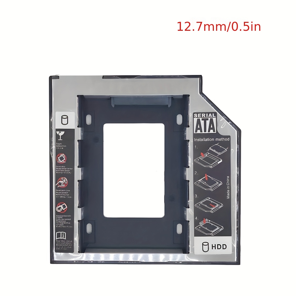 TEMU Tishric Universal 9.5/12.7mm Sata 3.0 2nd Hdd Caddy 2.5
