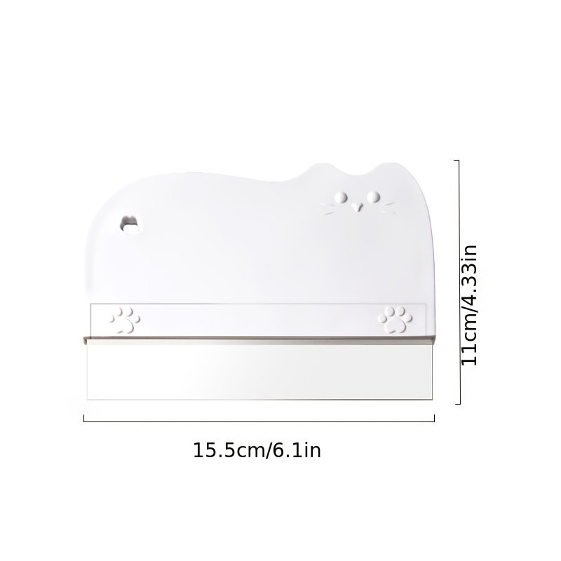 TEMU 1pc Removable Butter Plastic Soft Shovel Scraper Hollow Out Hanging Cake Spatula Smoothing Tool For Baking