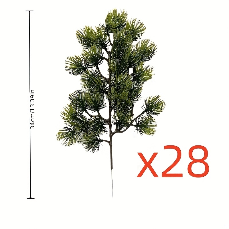 28pcs Of Needle Branches For Simulated Trees