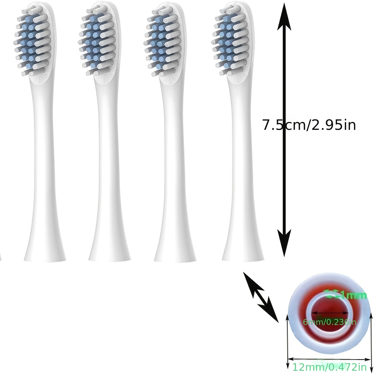 Electric Toothbrush with 6 Modes- Effectively Cleans Teeth & Gums, Rechargeable USB Electric Toothbrush with Replacement Head, Sonic Electric Toothbrush for Adults, Available In 3 Colors 2 Electric Toothbrush with 6 Modes- Effectively Cleans Teeth & Gums, Rechargeable USB Electric Toothbrush with Replacement Head, Sonic Electric Toothbrush for Adults, Available In 3 Colors - Image 2