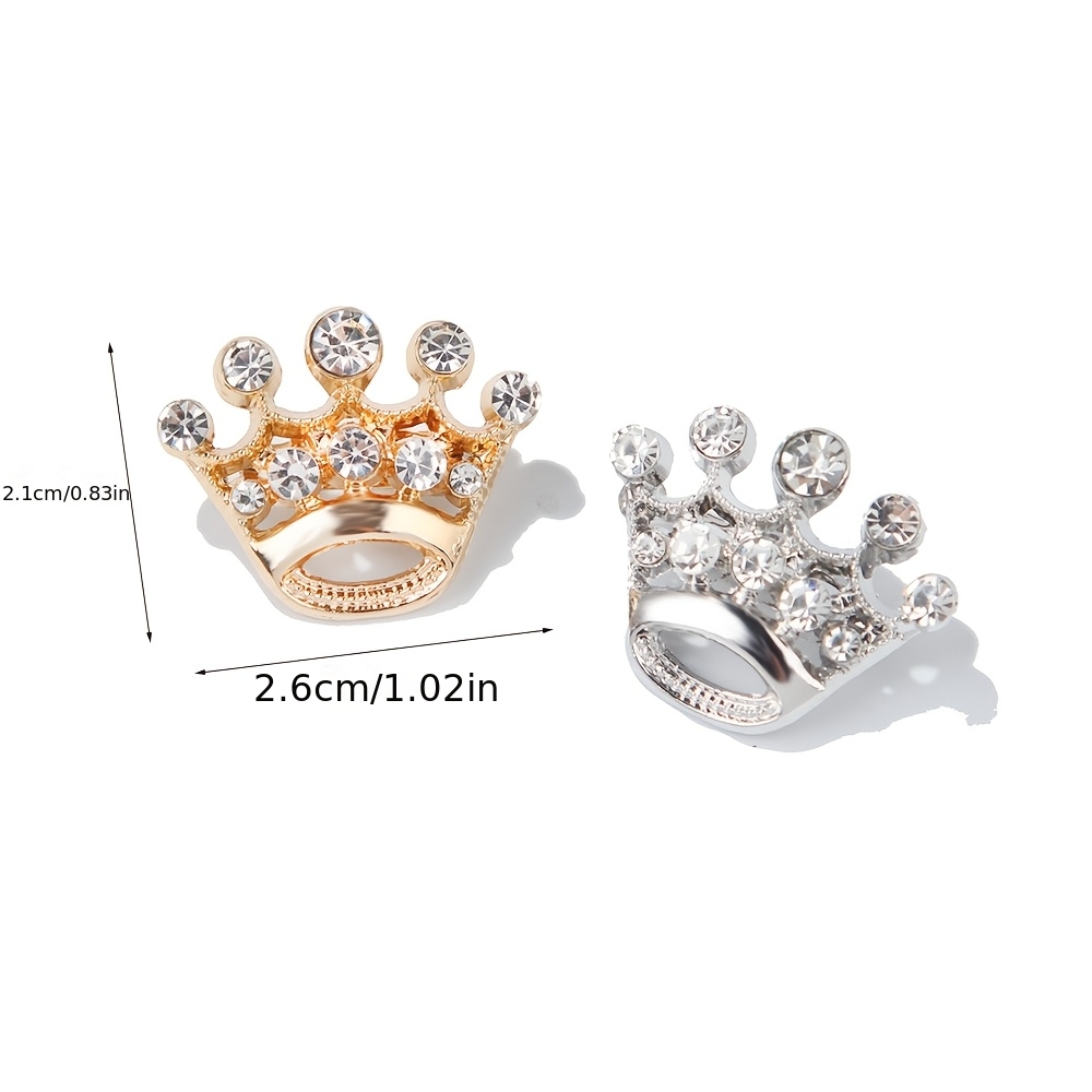Rhinestone Small Crown Brooch, Elegant Accessory