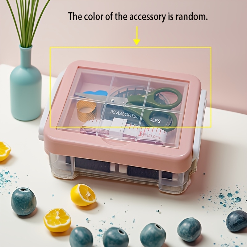 TEMU Kit di strumenti per cucito , aghi, filo da cucito, forbici e forniture di riparazione di emergenza, con 20 colori di filo da cucito resistente