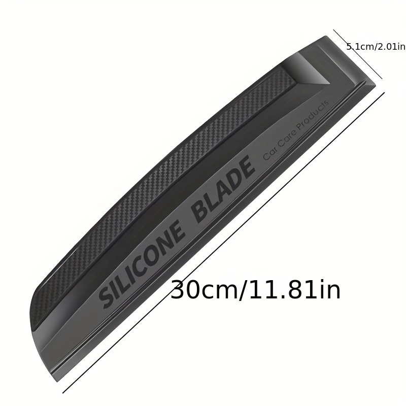 TEMU 1pc Car Wash Silicone/rubber Wiper Suitable For Car, Motorcycles,, Rvs - Noiseless Soft Panel With Fit For Vehicle Cleaning, Scratch-free Wiper