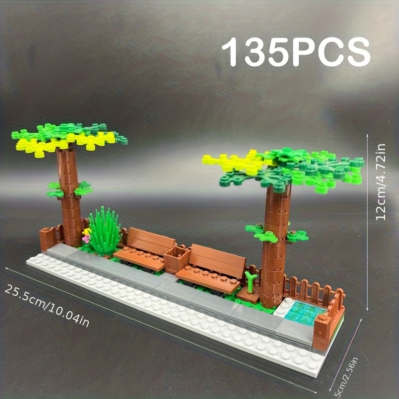 Urban Landscape Scenery Assembling Garden Scenes Building Blocks