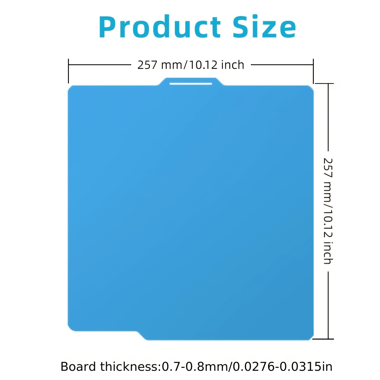E-shop Druckplatte für for P1S P1P X1C X1E A1 3D-Drucker, Kühlplatte, Raumtemperatur-Druck, doppelseitig strukturiertes Blatt, 257x257mm