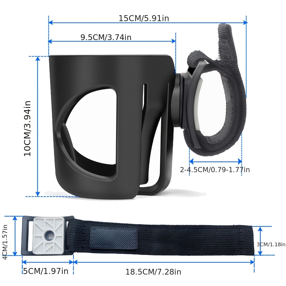 Bicycle Cup Holder Accessory, Stroller Cup Holder Set
