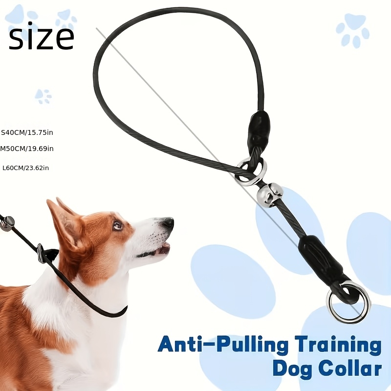 TEMU Nuovo guinzagro per addestramento cani, collare a P , materiale regolabile - Collare da addestramento -tiro per cani di taglia grande, media e -