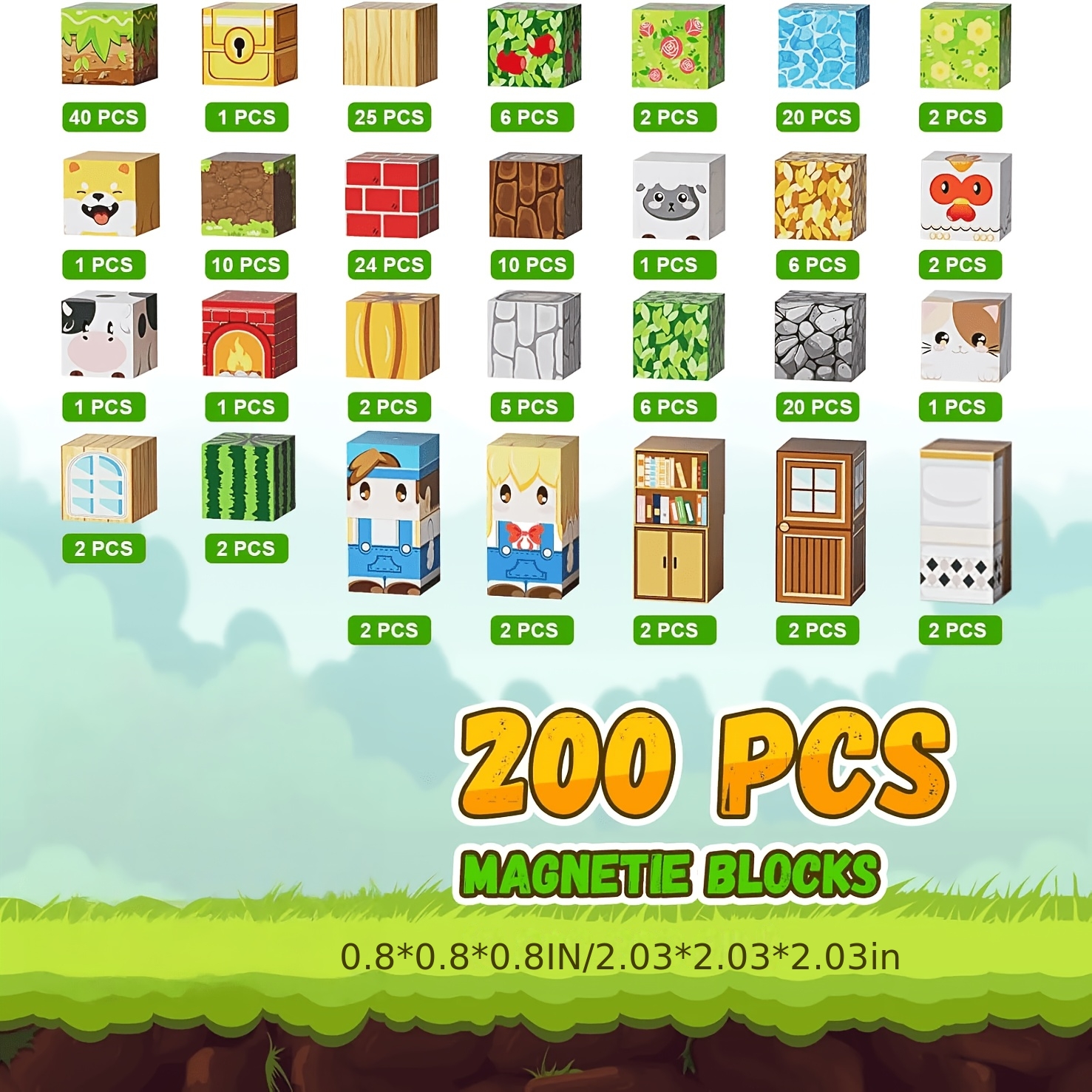 Children's Magnetic Building Blocks Set for STEM Learning