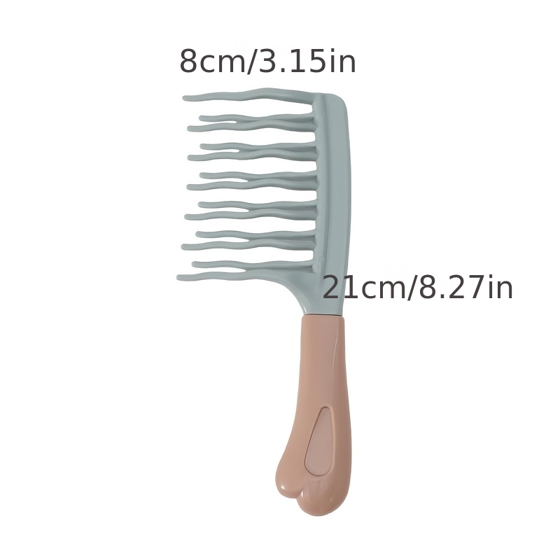 TEMU Random 1pc Anti-static Curling Hairbrush. Abs Material, Comfortable Feel. Suitable For Dry And Wet Use. Ideal For Home Care And Salon Styling.