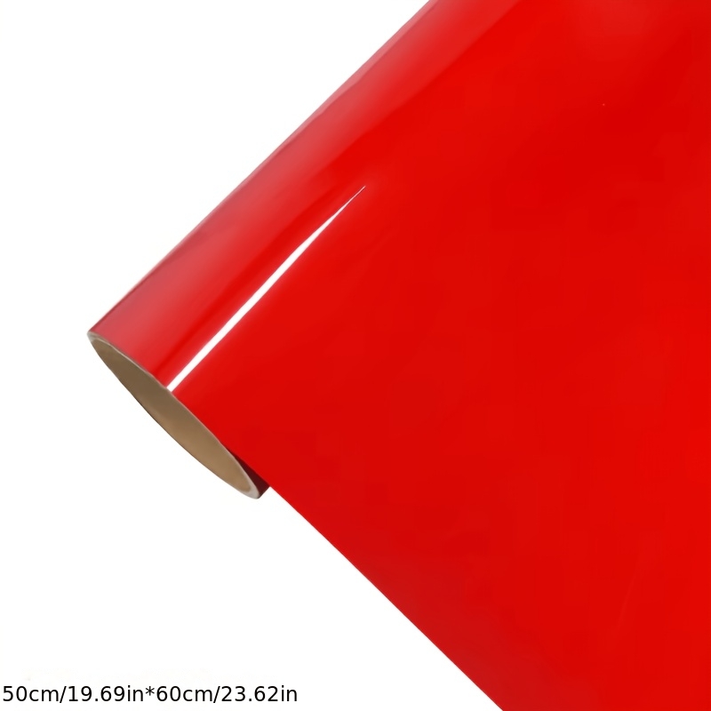 TEMU 50cm X 60cm For Red Car Sticker, Self-adhesive Scratch-resistant Body Protection Film, Suitable For Cars, Motorcycles, And Electric Bikes