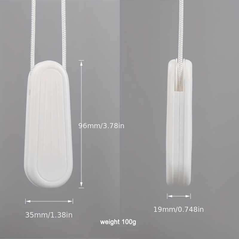 TEMU Pack de 2 Poids pour Attaches de Rideaux Blancs, Stabilisateurs de Cordon pour Stores Verticaux avec Fixateurs - et Marteaux d'Équilibrage à