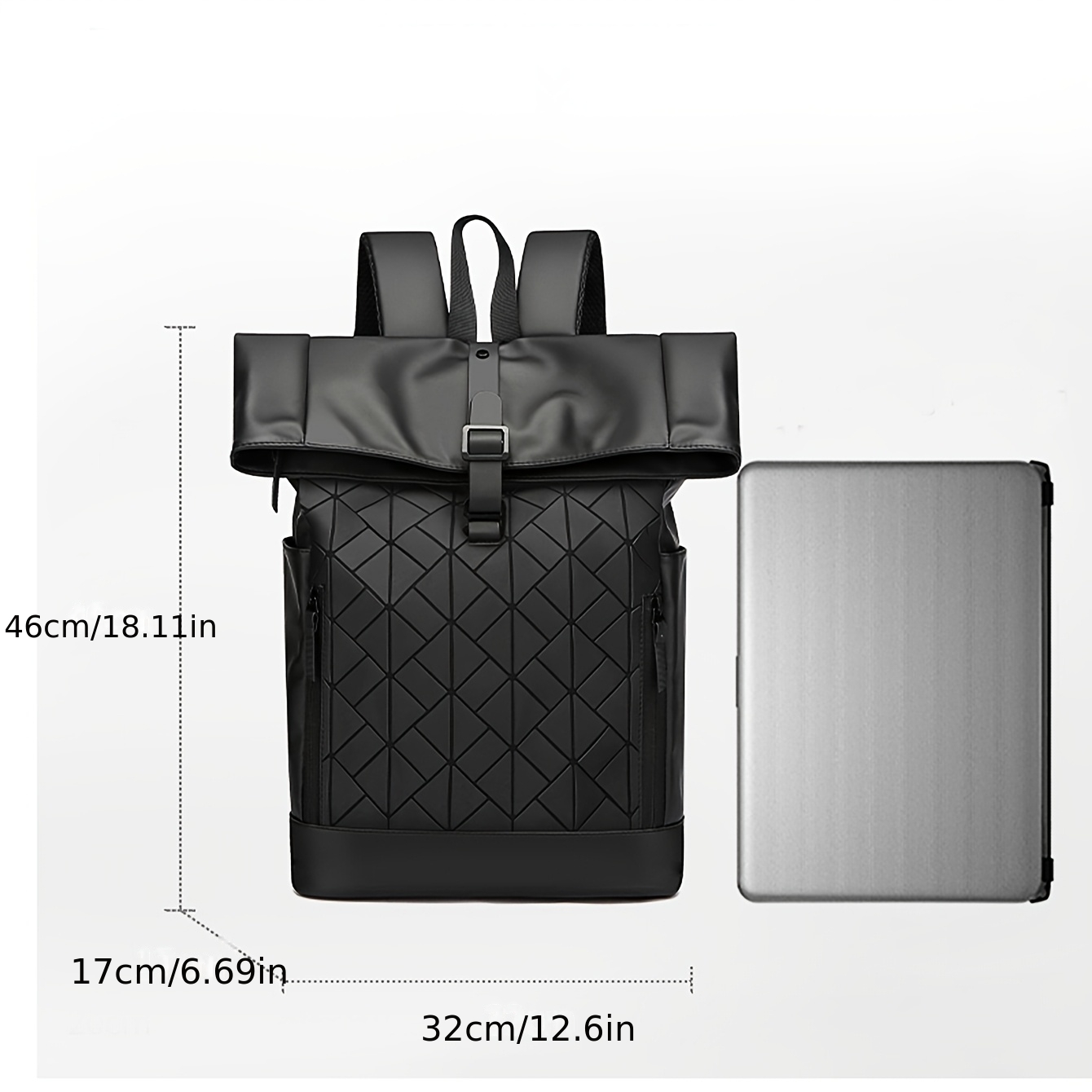 Fashionable Solid Color Adjustable Shoulder Strap with Zipper Closure, Suitable for Carrying on a Trolley Case. This Men'S Casual And Minimalist Backpack Is Ideal for Daily Use, Business Trips