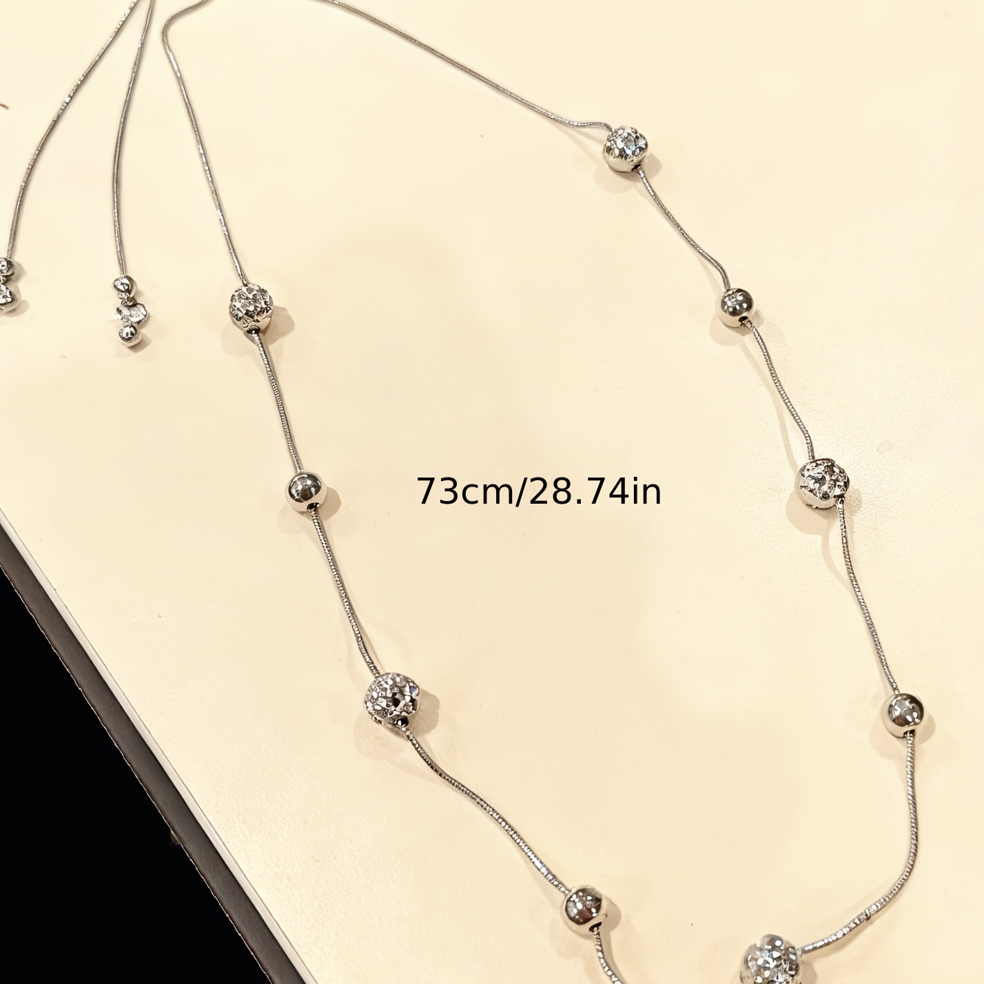 Women's Three-dimensional Woven Ball Snake Chain Necklace