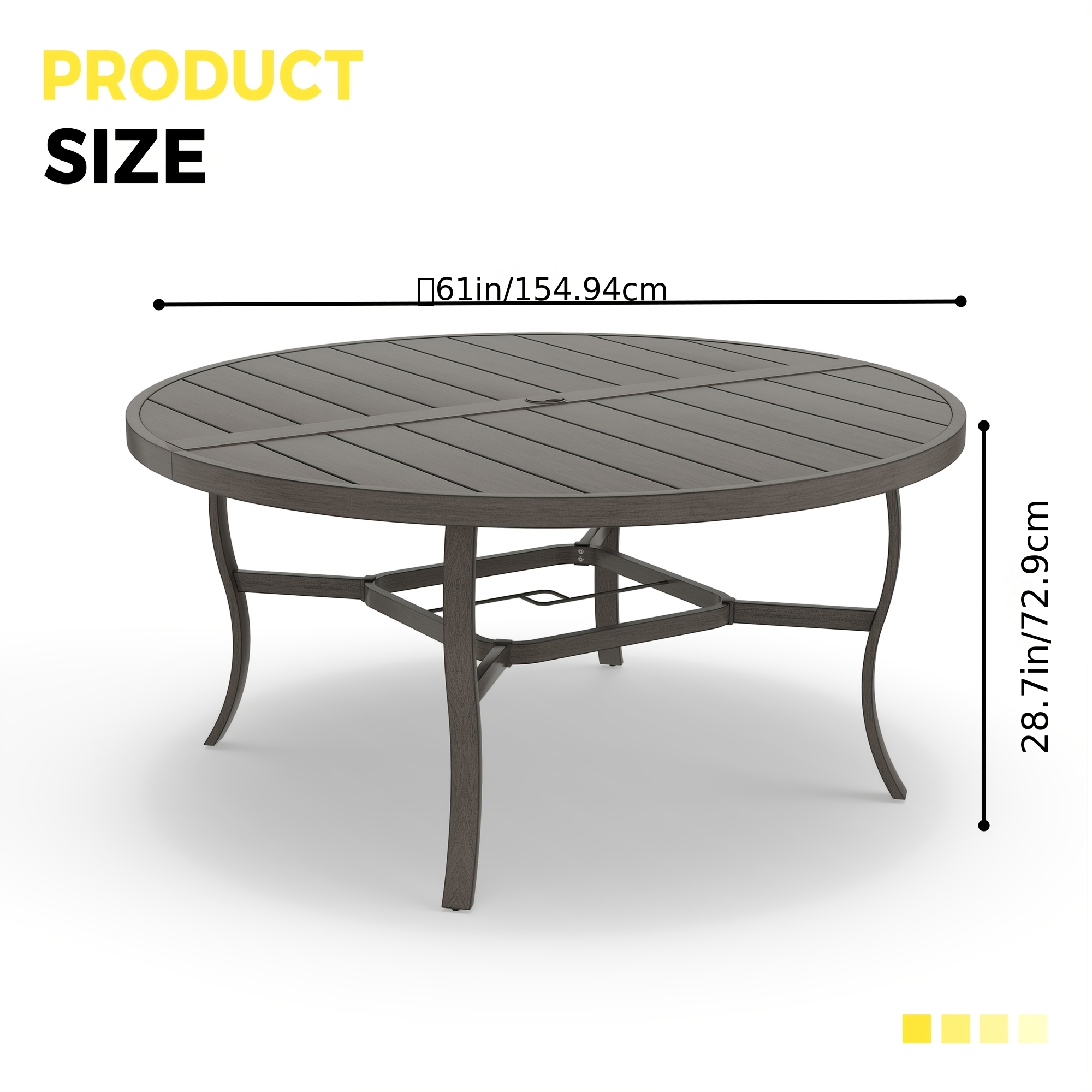 9pcs Aluminum Outdoor Dining Table And Chair Set, Suitable for 8 People, The Set Includes 1 Round Table, 8 Chairs, with Cushions And Back Cushions, Suitable for Outdoor Garden Terrace Furniture Set