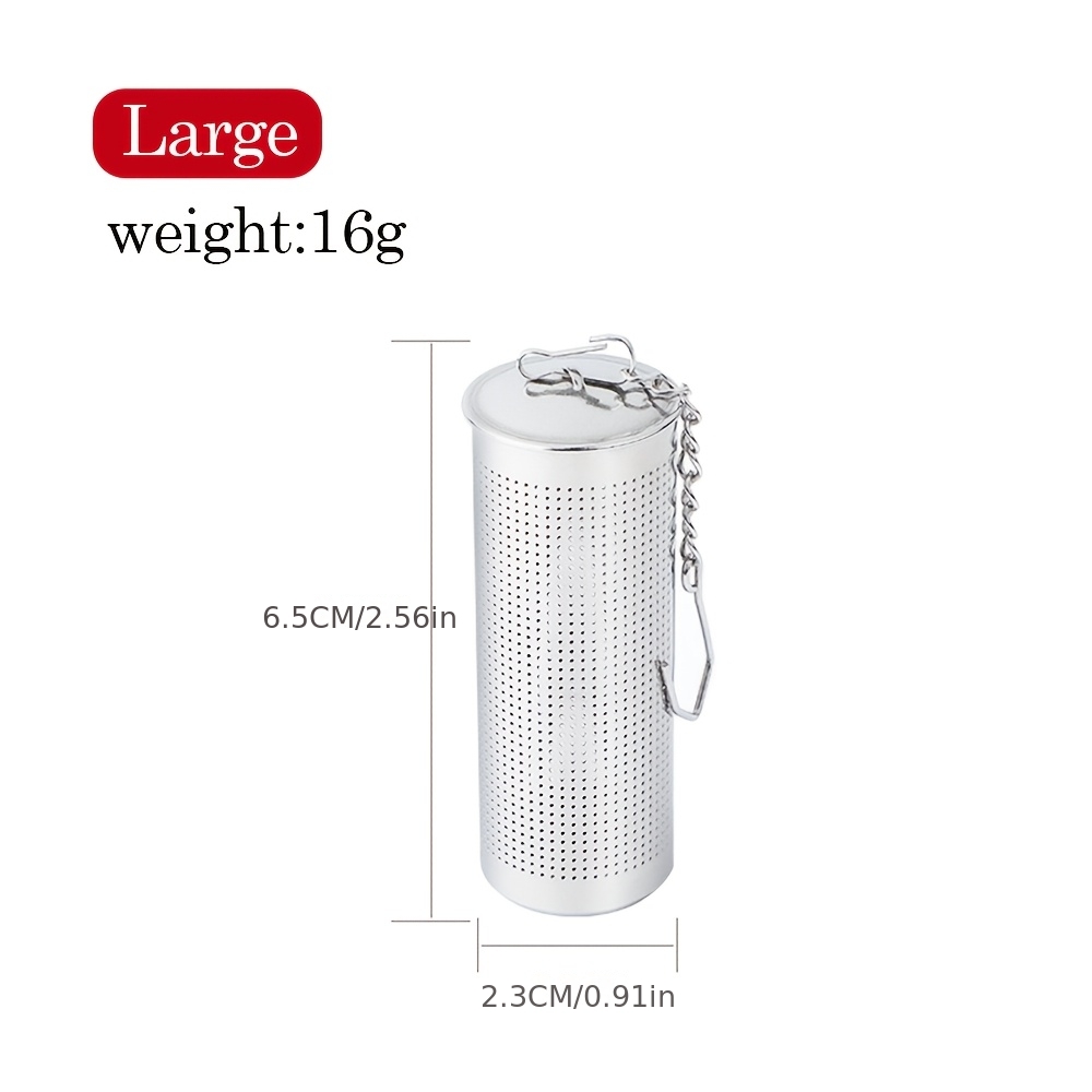 TEMU Stainless Steel Tea Infuser Cylindrical Tea Infuser Tea Ball Rectangular Tea Strainer Tea Filter Tea Strainer Tea Infuser Infuser Gadget