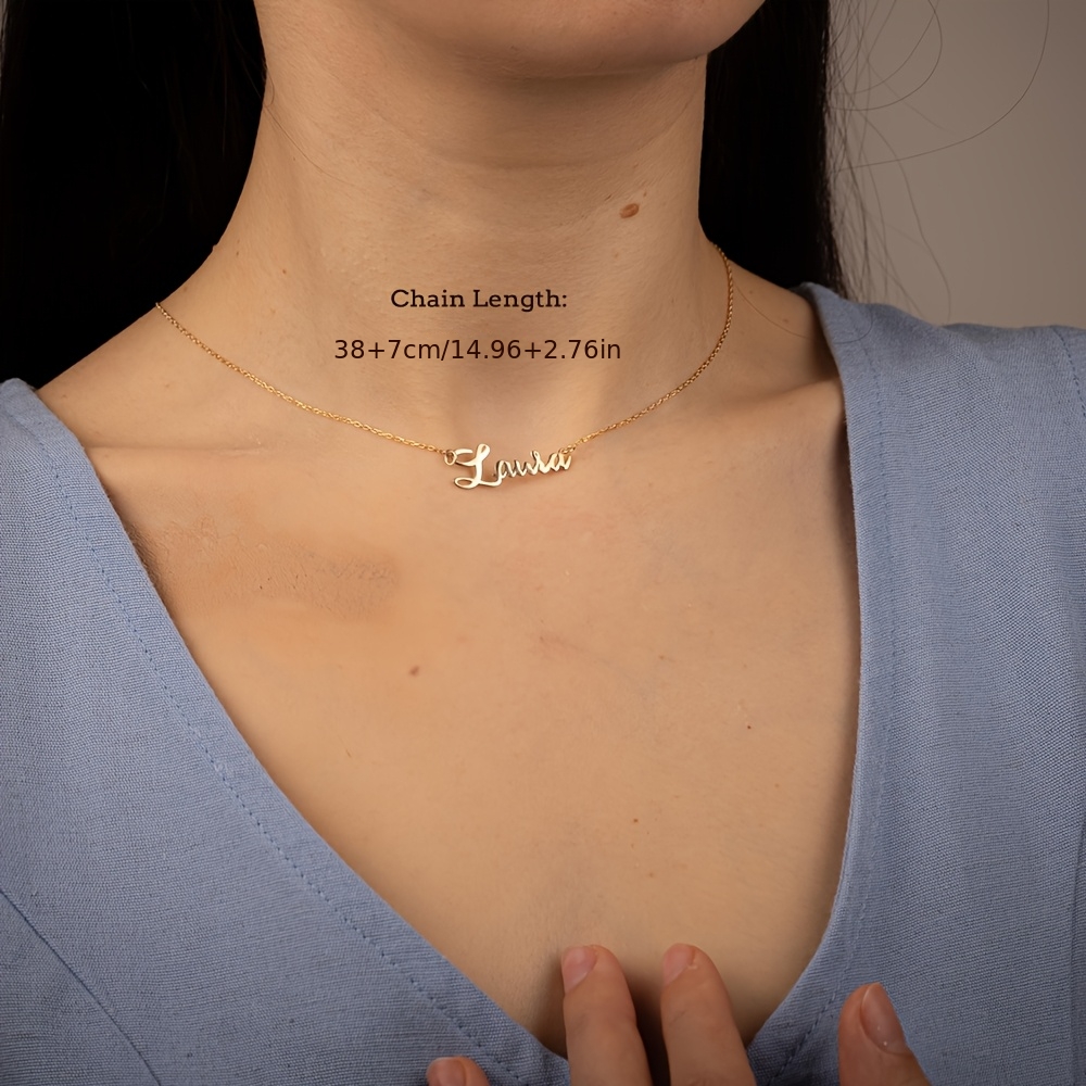 Custom Exquisite Name Necklace, Personalized Fashion Pendant