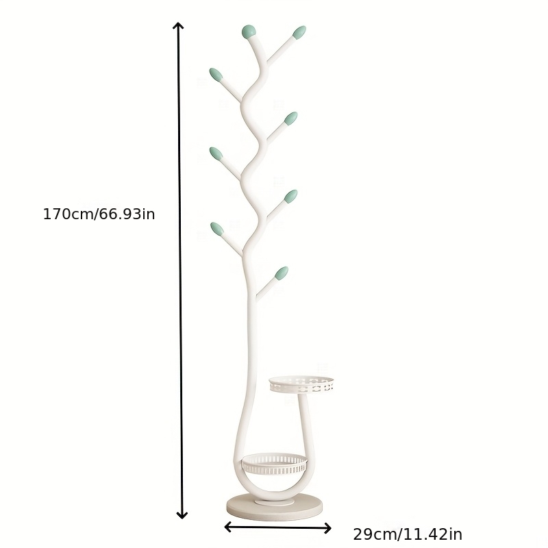 Image of Living Room Coat Rack Creamy Style Home Bedroom Clothes Rack Light Luxury Hanging Clothes Storage Landing Bedside Hanging Bag Rack