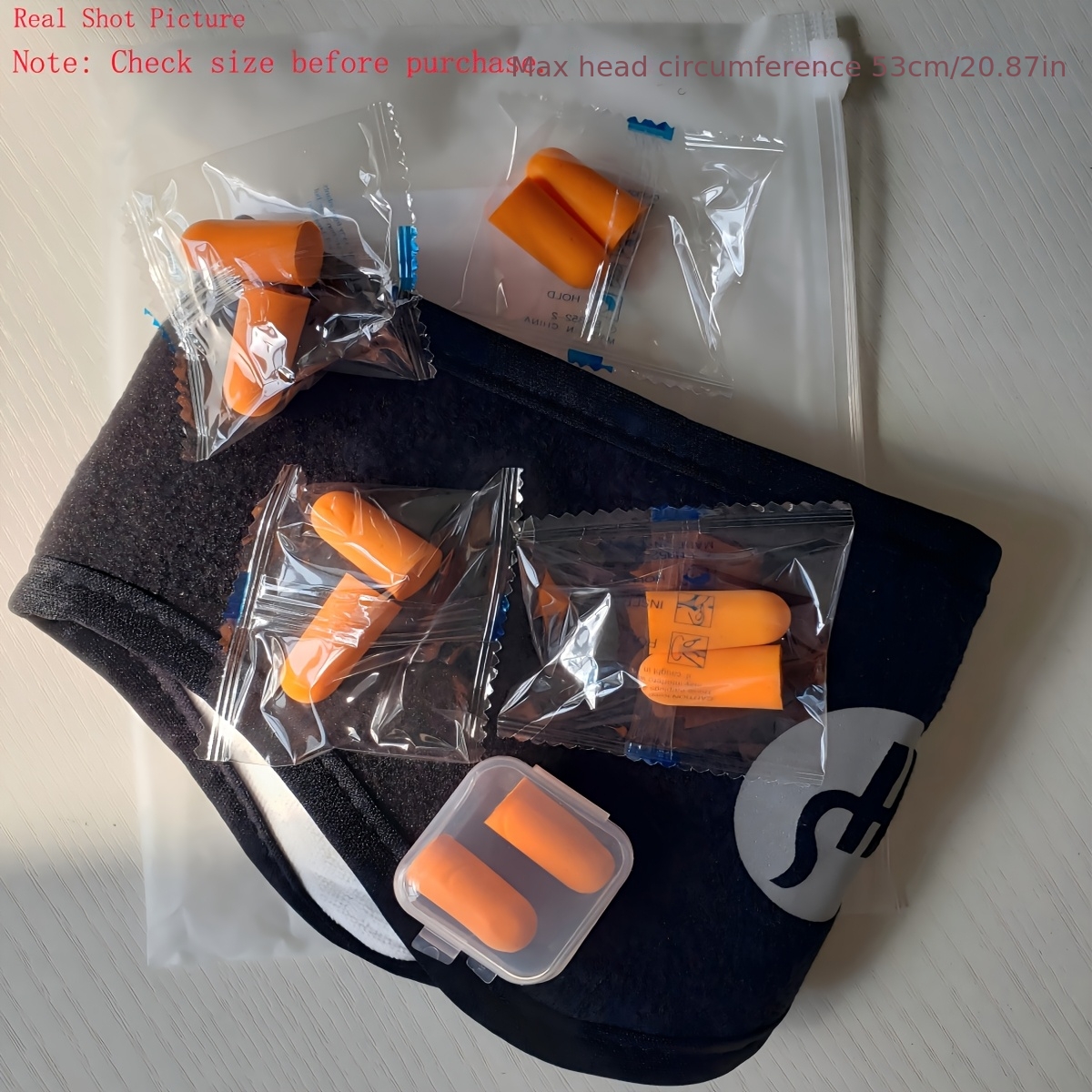 12pcs noise canceling sleep set   sleep mask 1 mask 10 earplugs 1 earplug case suitable for office   travel   and other     basic   essentials the product features a lightweight design Product details 3